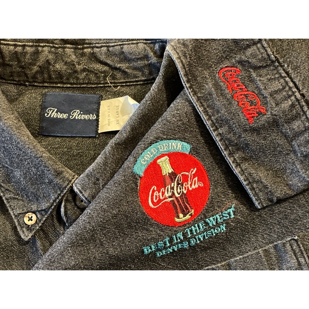 Coca Cola Best In The West‎ Denver Division Three Rivers Shirt Men XXL USA VTG